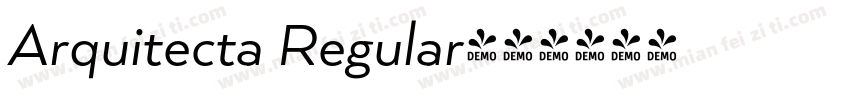 Arquitecta Regular字体转换